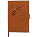 Dragonfly Refillable Writing Journal | Faux Leather Cover, Magnetic Clasp + Pen Loop | Blank Notebook | 200 Lined Pages, 5 x 8 Inches for Travel, Personal, Poetry | Brown | The Amazing Office