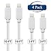 SNX (TM) Certified 4 Pack Lightning to USB Cable for iPhone, iPad and iPod ( 2 x 10 Feet & 2 x 3 Feet)