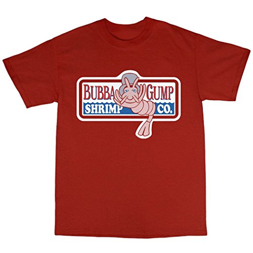 Bees Knees TeesBubba Gump Shrimp Forrest T-Shirt Cotton Red