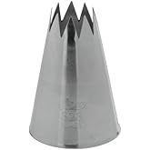 Ateco # 828 - Open Star Pastry Tip .63'' Opening Diameter- Stainless Steel