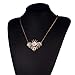 Apopo Steampunk Bee Pendant Gear Necklace Charm Vintage Necklaces - 22”Chain