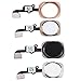 Home Button Key with Flex Cable and Rubber Ring Replacement Part for iPhone 6s and 6s Plus (Rose Gold)