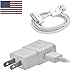 2 Amp Rapid Wall Charger & 30 Pin Data Cable for Apple iPhone 4 4S 3GS, iPad 1 2 3 Bundle -Bulk Packaging- w allsales1955 Brand American Flag Sticker (White)