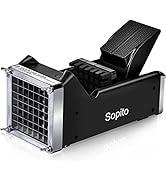 French Fry Cutter, Sopito Home Use Potato Cutter with 1/2-Inch Blade Great for Potatoes Carrots C...
