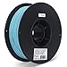 INLAND PLA Filament 1.75mm - Light Blue PLA 3D Printer Filament, Dimensional Accuracy +/- 0.03mm - 1kg Spool (2.2 lbs) – FDM 3D Printing