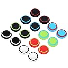 Obeka 8ペア サムグリップ シリコン アナログスティックカバー サムスティック コントローラー 交換用ジョイスティックキャップ PS4 PS3 PS2 Xbox One Xbox 360 Wii U 対応