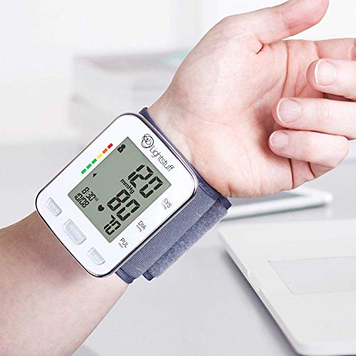 Lightstuff Easy Digital Blood Pressure Monitor: FDA-Approved, Portable Wrist-Cuff for Dependable, Painless BP Monitoring at Home