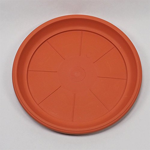 13″ Heavy Duty Tray/Saucer (2 Pack) Country Look, Pot/Planter Base For Indoor/Outdoor Decor Use. Long Lasting, Reusable Light Weight (13 inches, Clay)