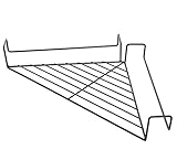 Fashionclubs Iron Wire Office Cubicle Sundries Corner Storage Shelf Rack,Balcony Corner Plant Caddy (Black)