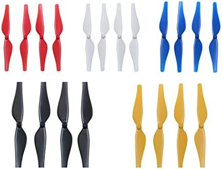 IRCtek 5 Colors Propellers Props Blades Replacement for DJI Tello Drone, Pack of 5 Set (Red + White + Blue + Black + Yellow)