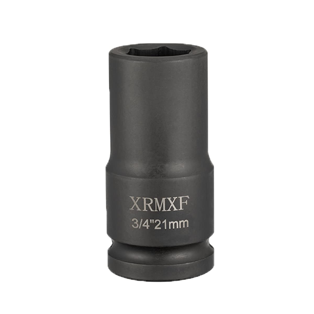 XRMXF Deep Impact Socket 3/4" Square Drive, Cr-Mo Steel Heavy Duty 78mm Length Metric (21mm)