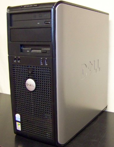 Dell 745 Optiplex Tower Computer (3.2GHz Pentium 4 Processor, 2GB RAM, 160GB SATA Hard Drive, SATA DVDRW/CDRW Optical Drive, Windows XP Professional)