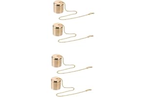 Toyvian 4pcs Metal Candle Snuffer Caps Small Candle Extinguishers for Flame Snuffer and Home Decor