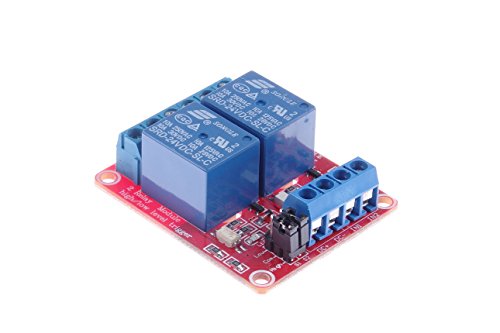 KNACRO DC 24V 2-Channel Relay Moudle High/Low Level Trigger Optocoupler Isolation (DC 24V)