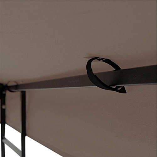 GC Global Direct 12 X 12 ft Garden Gazebo Replacement Canopy Top Brown (Brown)