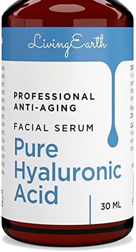 Hyaluronic Acid Serum for Face - 100% Pure Clinical Strength Anti Aging Formula - Plumps and Hydrates Skin, Reduces Wrinkle - All Natural Moisturizer