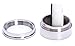 Mini Diameter 1.3 inch Loose Diamond or Gemstone Display Box Case Holder Show Container Metal(Silver)
