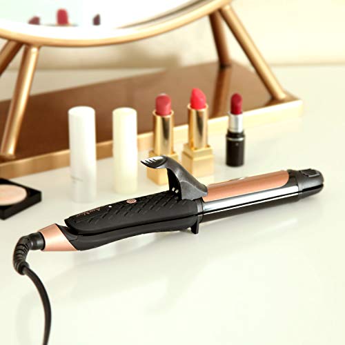 MOCREO Straightener and Curler, Mini Flat Iron Curling Iron Professional 2 in 1 Ceramic Tourmaline Coated Straightening Curling Iron Travel Dual Voltage(BLACK)