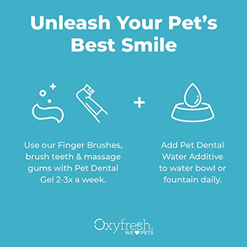 Oxyfresh Premium Pet Dental Kit for Dogs & Cats Easy Solution for Pet