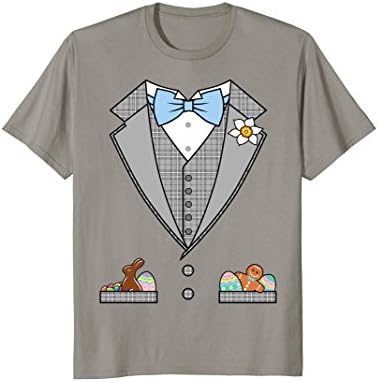 Easter Tuxedo Blue Bow Tie T-Shirt