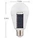 Solar Panel Light Bulb LED Powered Light,Sky Castle Portable Waterproof Emergency Light Bulb,7w 1200mAH with White Light for Indoor and Outdoor,Garden,Hiking,Camping(White-4pack)