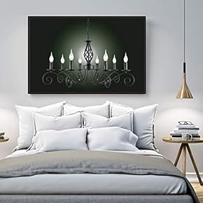 Floating Framed Canvas Wall Art for Living Room, Bedroom Droplight Canvas Prints for Home Decoration Ready to Hang - 16x24 inches
