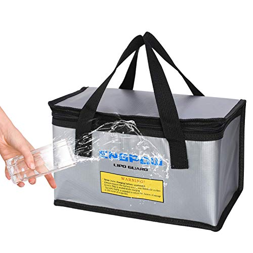 image for ENGPOW Fireproof Explosionproof Lipo Safe Bag for Lipo Battery Storage