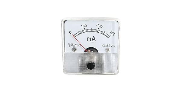 Panel eDealMax DC 0-300mA Analog Current Meter Amperímetros - - Amazon.com