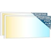 Sunco 2 Pack 2x4 LED Flat Panel Lights, 3CCT Selectable, 40-60W, Dimmable | 7700LM, Selectable Wattage 40W/50W/60W, 3CCT Options 4000K/5000K/6000K, 0-10V, Drop Ceiling Office Lighting Fixture