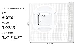 PotatoLife Plastic Hardware Mesh Netting, Garden