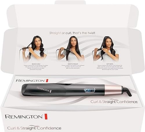 Piastra per Capelli e Arricciacapelli - Curl&Straight Confidence 2in1 Multistyler: Piastre per styling curve per stirare, ricci e onde - 150-230°C, piastra per capelli S6606B