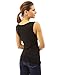 PattyBoutik Women Cowl Neck Twist Straps Tank Top (Black S)