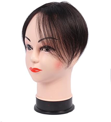 Moreal Human Hair 2" x 3" Mono Top Toupee Clip in Crown Topper Top Wiglet Thin Hairpiece for Thin Hair Natural Black