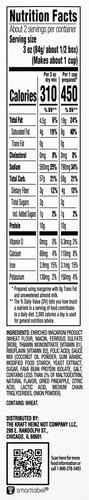 KRAFT NOTCO WHITE CHEDDAR STYLE PLANT BASED MAC & CHEESE, 6 OZ BOX