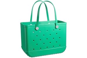 Fazhesici Beach Bag Rubber Tote Bag Waterproof Tote Bags Outdoor Fashion Portable Sandproof Handbag