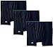 Lacoste Men's Essentials Cotton Boxer Brief, Navy, Medium (Pack of 3)