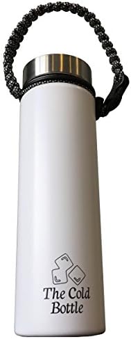 The Cold Bottle | Quality Vacuum Sealed Water Bottle for Half The Price | Double Wall Insulated Stainless Steel | Wide Mouth Design | Bonus Paracord Handle & 2 Lids | Ice Cold 24+ HRs | 22 or 32 Oz