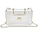 S SUNINESS Clear Purse Stadium Bag - Women Ladies Transparent Crossbody Handbags with Removable Long Chain (Clear Purse)