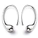 ANDI ROSE Fashion Jewelry Women Teardrop Drop Hoop Plated 925 Sterling Silver Earrings