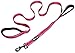 Primal Pet Gear Dog Leash 6ft Long,Traffic Padded Two Handle,Heavy Duty,Reflective Double Handles Lead for Control Safety Training,Leashes for Large Dogs or Medium Dogs,Dual Handles Leads(Pink)
