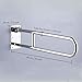 CERCHIO Toilet Grab Bars Handicap Rails Flip-Up Bathroom Grab Bar Stainless Steel Safety Handrail Support U-Shaped Shower Assist for Elderly Disabled 30 Inch