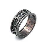 yehert Dark Souls III Dark Moon Vintage #9 Zinc Alloy Ring