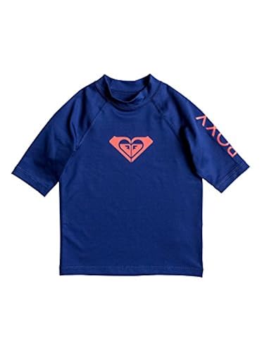 Roxy Girls' Whole Hearted Long Sleeve Rashguard - UPF 50+ Sun Protection, Snug Fit