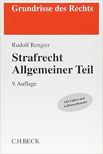 Strafrecht Allgemeiner Teil Grundrisse Des Rechts Amazon De Rengier Rudolf Bucher