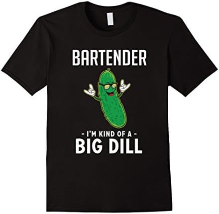 Mens Fun Bartender T-Shirt I'm a Big Deal Large Black
