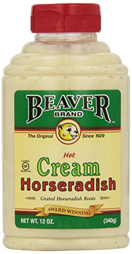 Beaver Brand Cream Style Horseradish, 12-Ounce Squeezable Bottles (Pack of 6)