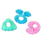 Nuby Gummy Gripz Silicone Soothing Teether, 3 Months+, Colors May Vary, 1pk