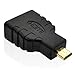 YOQXHY Micro HDMI Adapter,HDMI Micro Male to HDMI Female Coupler Connector for Micro HDMI Port Devices Support 1080P Resolution,2 Pack,(1.5 Inch)