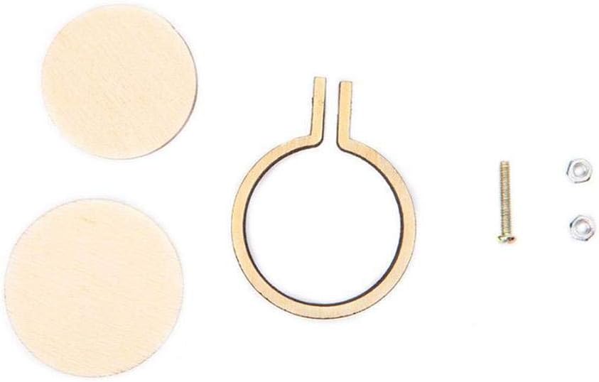 Wooden Embroidery Hoop Mini Embroidery Hoop Frame Wooden Cross Stitch Hoop Ring Embroidery Circle Sewing Kit (3.5cm X 3cm)