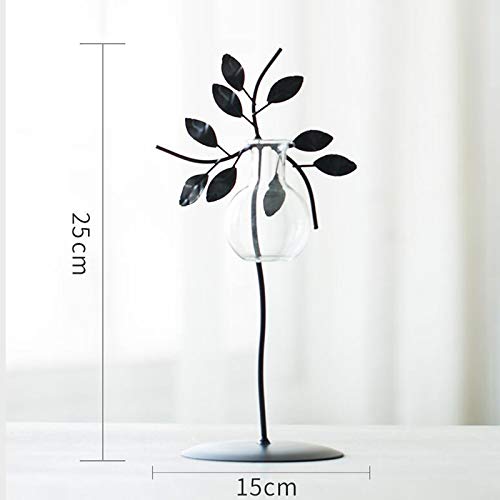 JSFQ Jarrón Decorativo florero Planta Botella de Vidrio ...